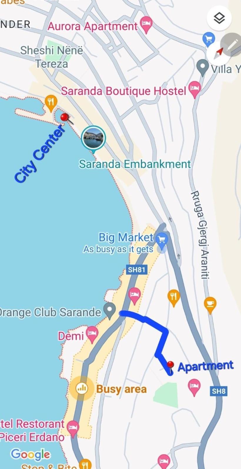 Niko Apartament Sarandë Esterno foto